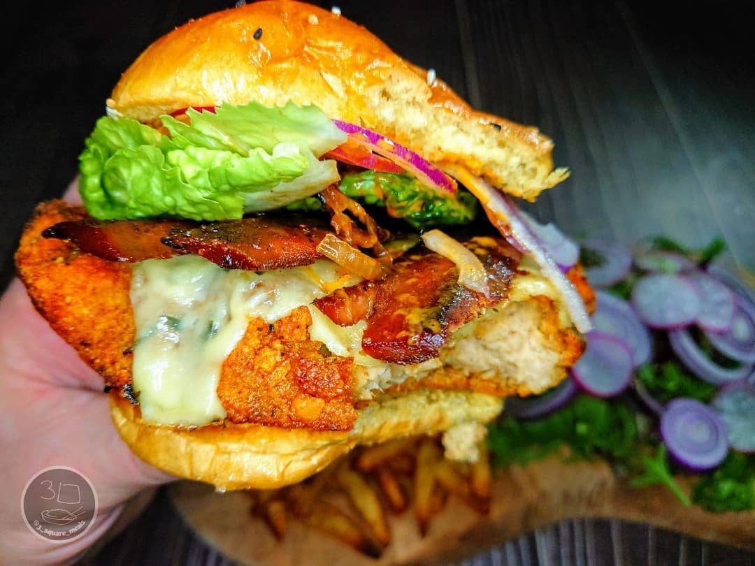 Vegetarian Crispy Chicken Burger Fakeaway