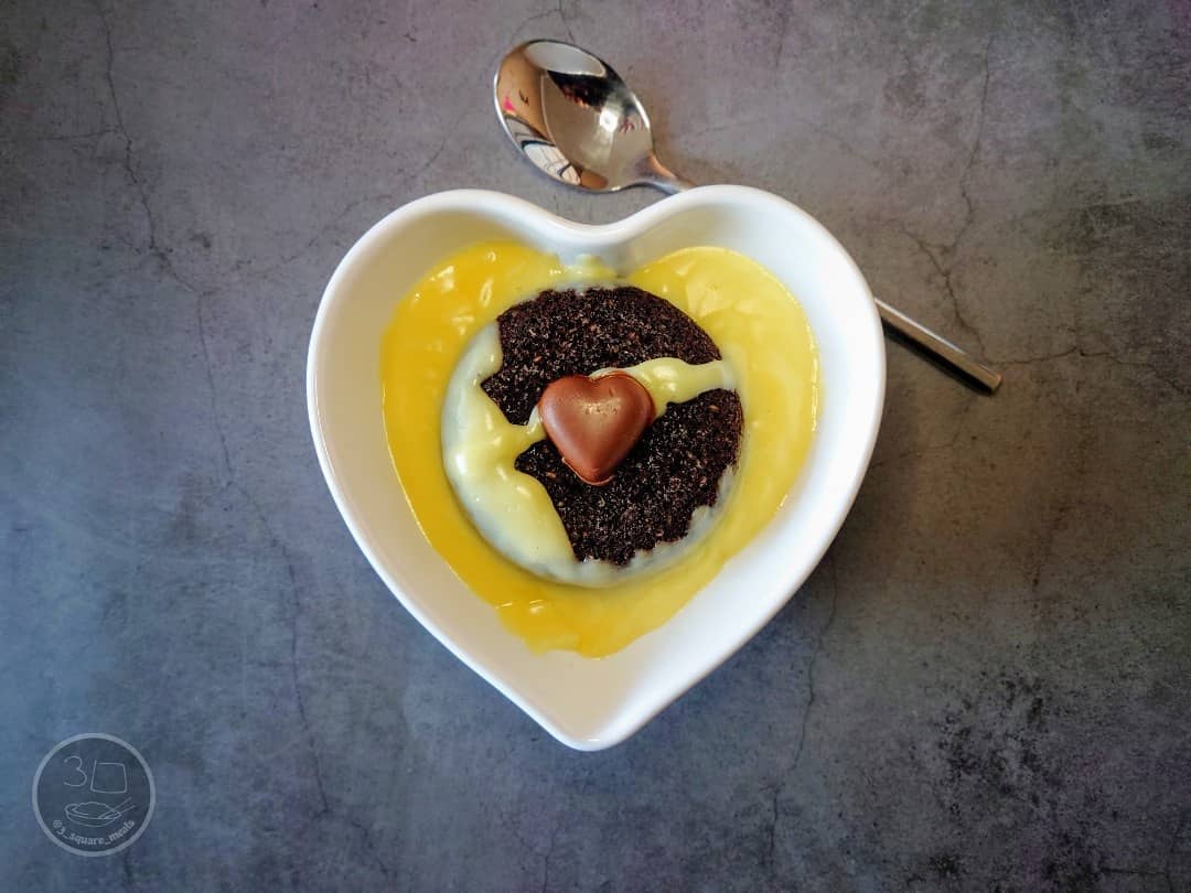 Chocolate Pudding with Homemade Custard