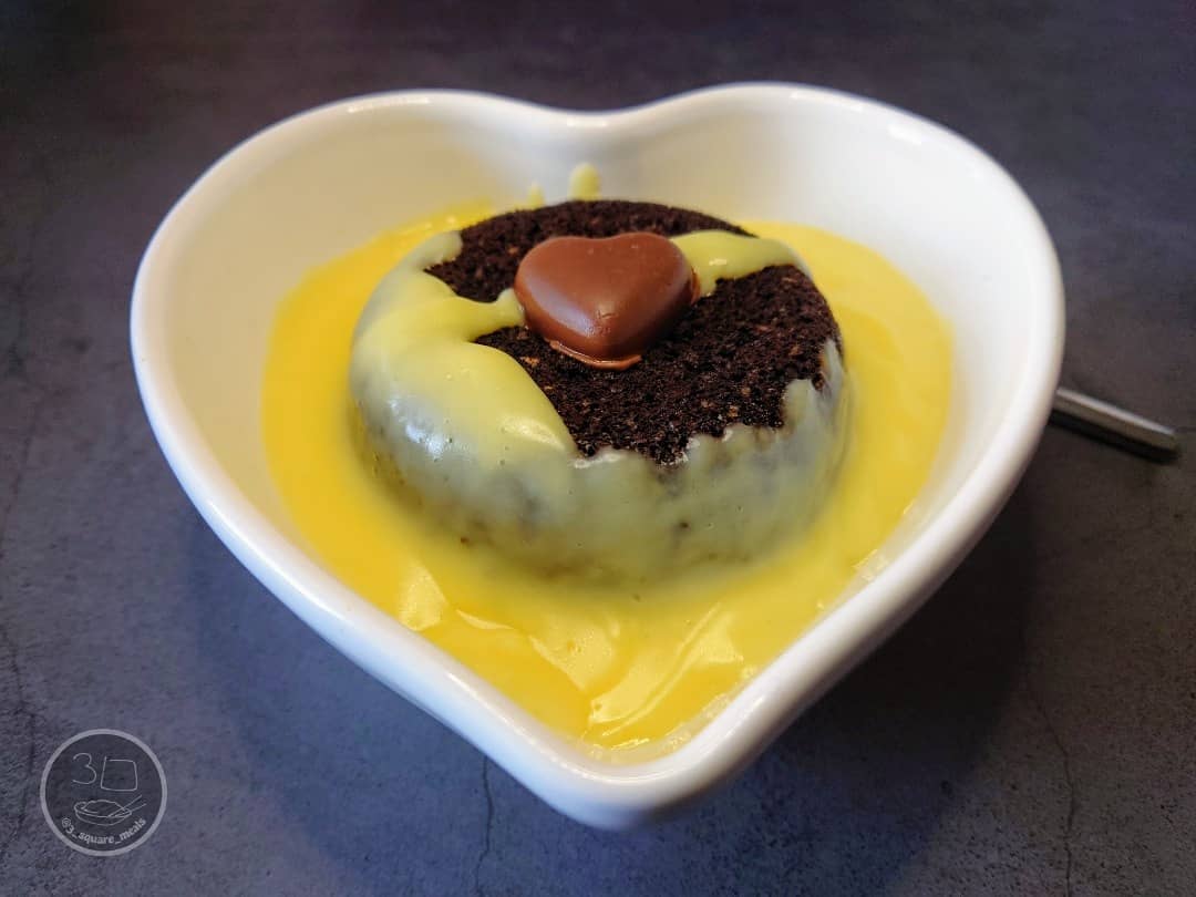 Chocolate Pudding with Homemade Custard