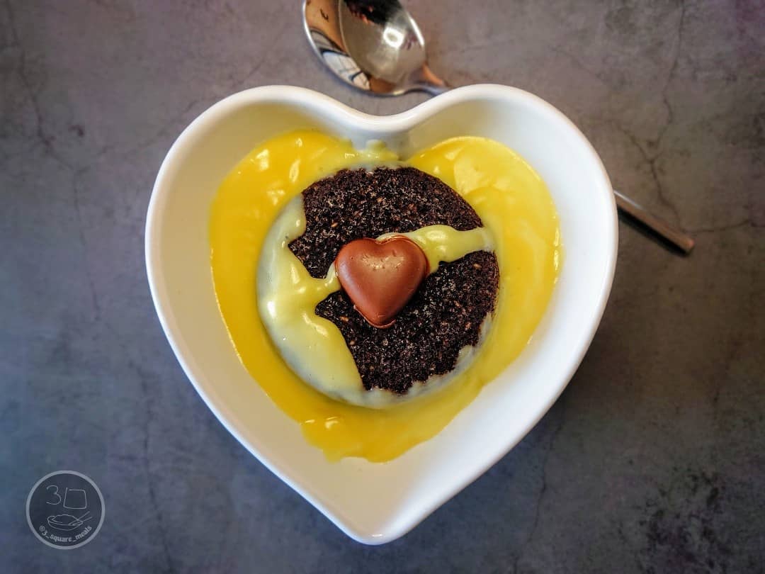Chocolate Pudding with Homemade Custard