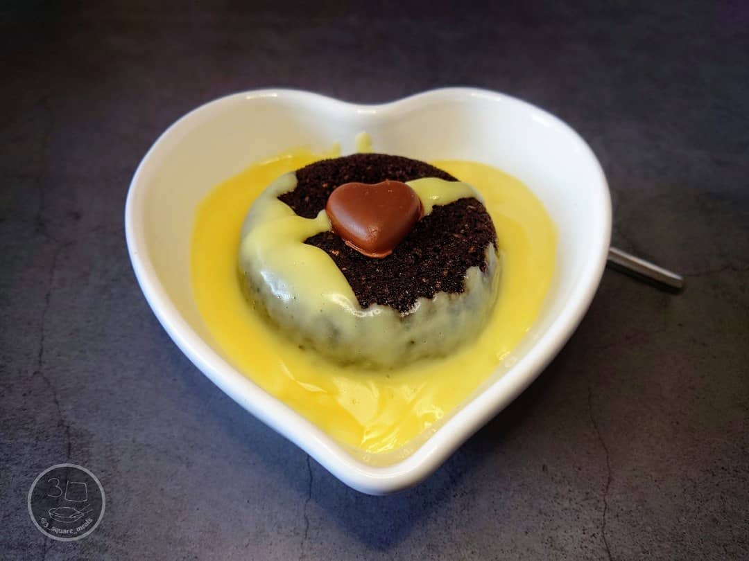 Chocolate Pudding with Homemade Custard