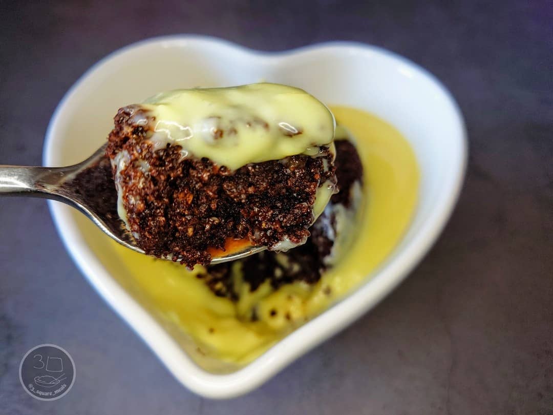 Chocolate Pudding with Homemade Custard
