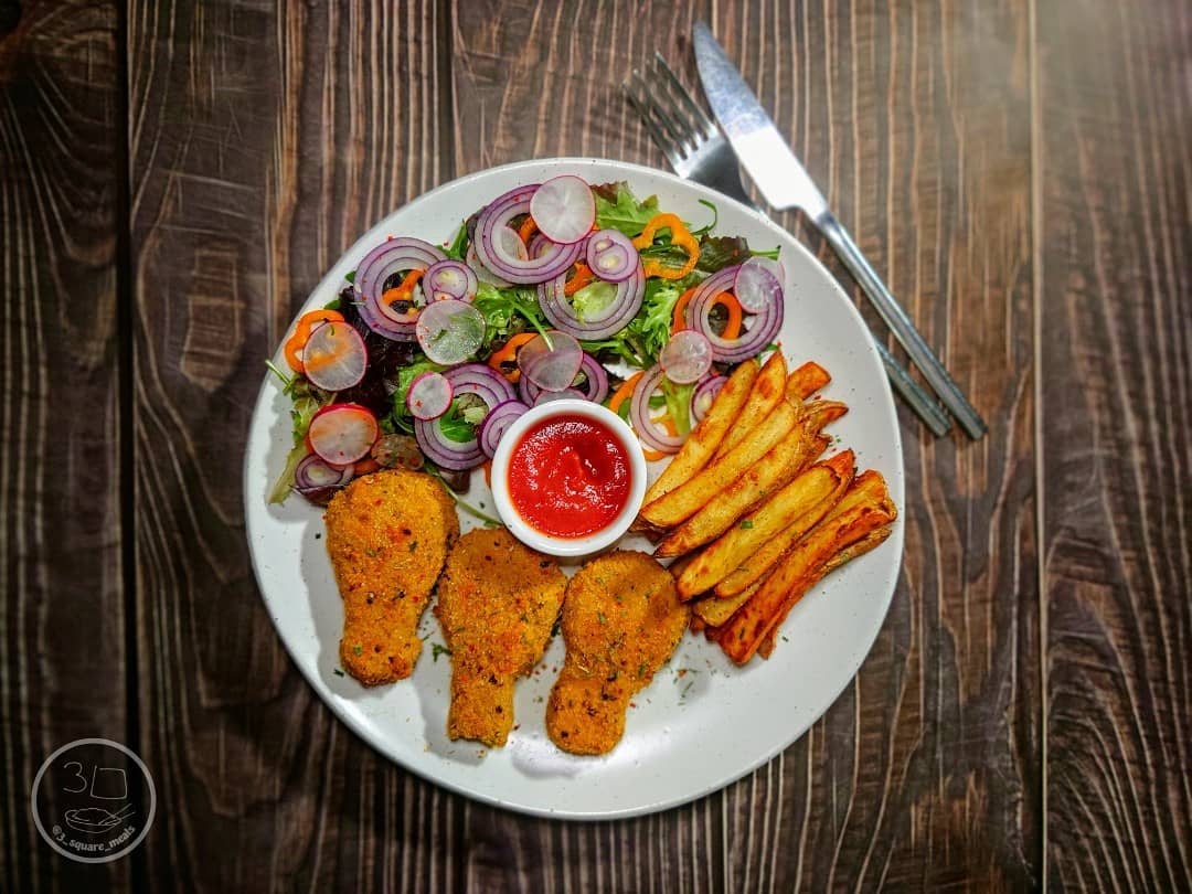 Vegetarian Drummers with Chips