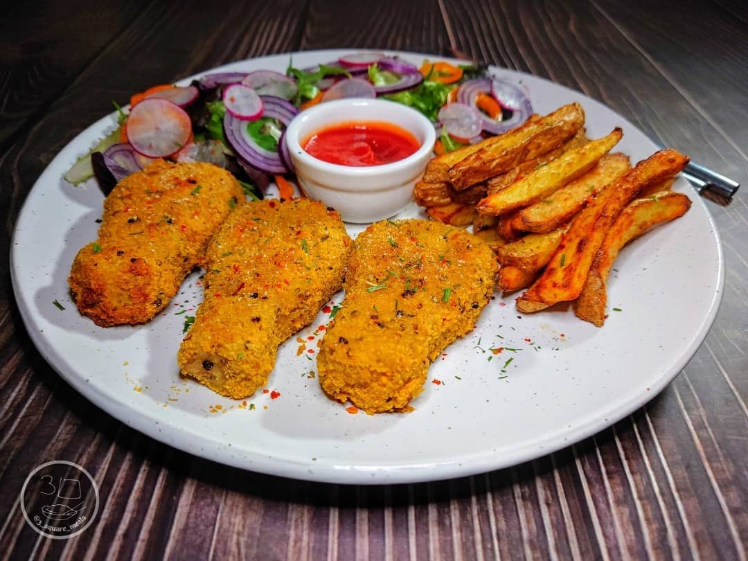 Vegetarian Drummers with Chips