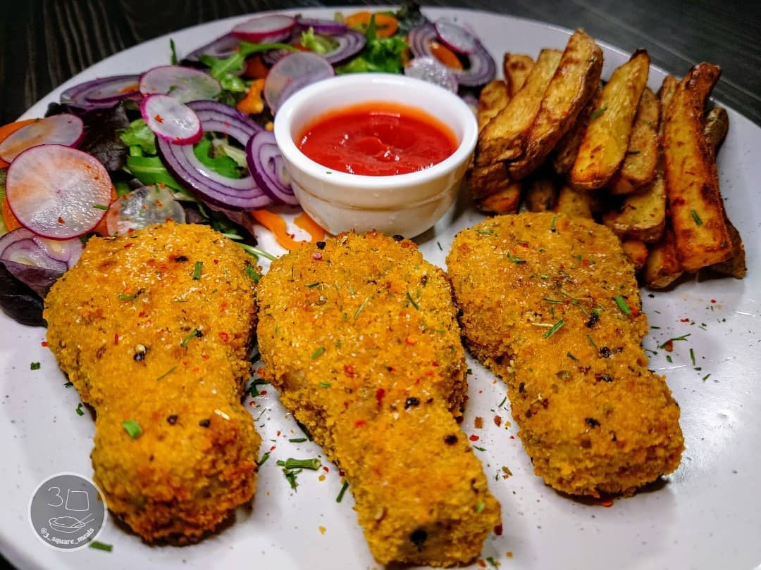 Vegetarian Drummers with Chips