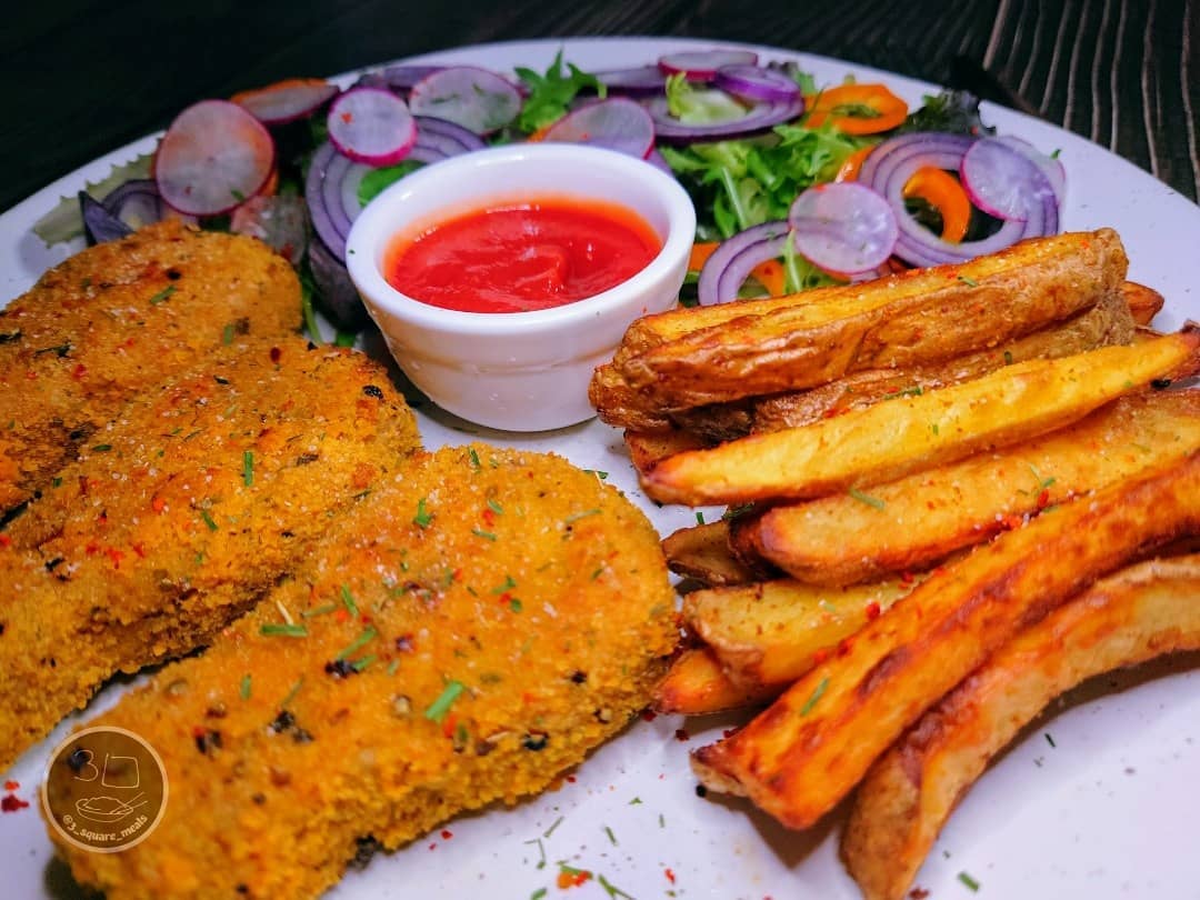 Vegetarian Drummers with Chips