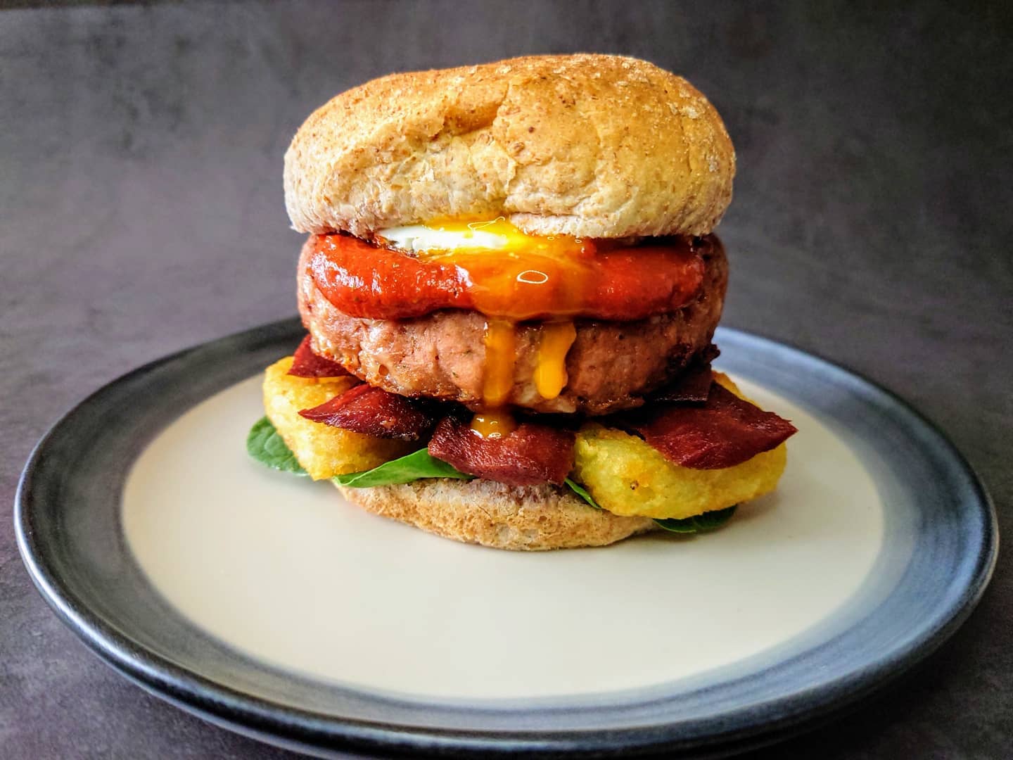Vegetarian Breakfast Butty Sandwich