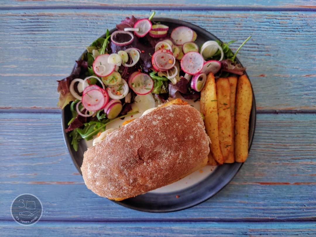 Vegetarian Fishless Finger Chip Butty