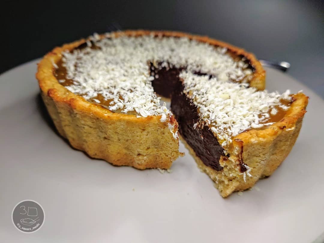 Chocolate and Caramel Tart