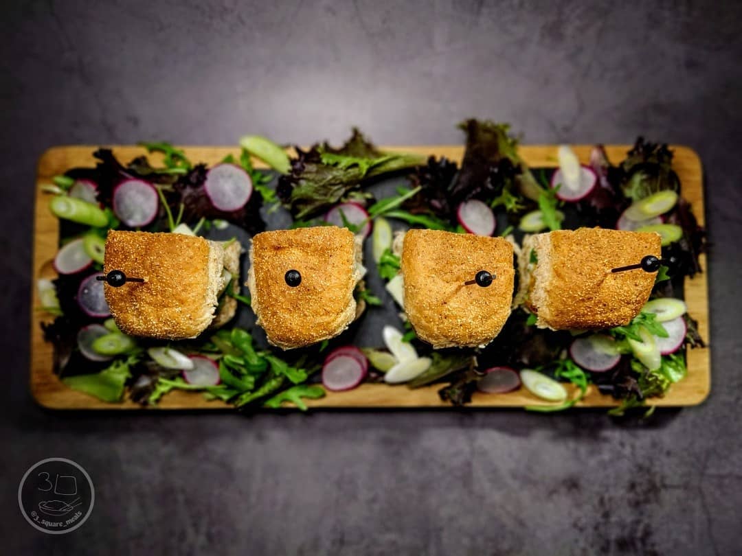 Katsu-Style Vegetarian Nugget Sliders