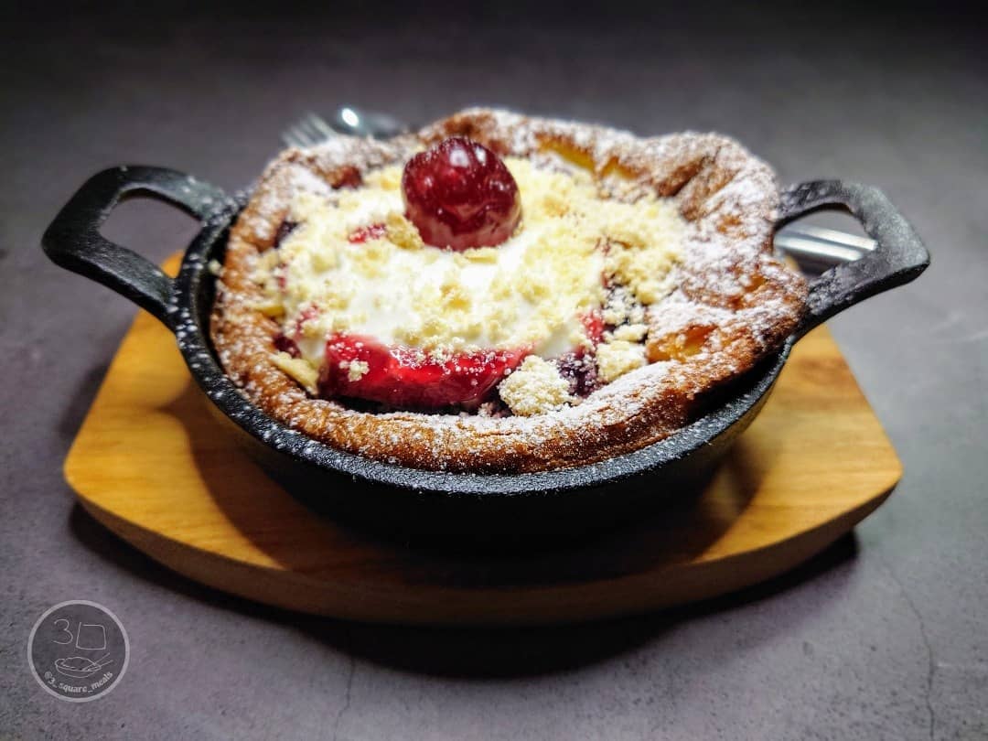 Cherry Bakewell Dutch Baby Breakfast