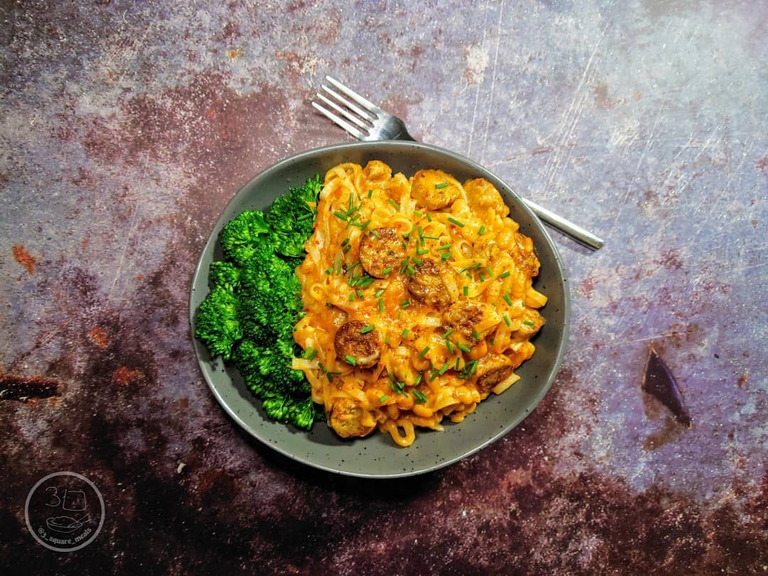 Spagnoli Noodle and Sausage Stir-Fry