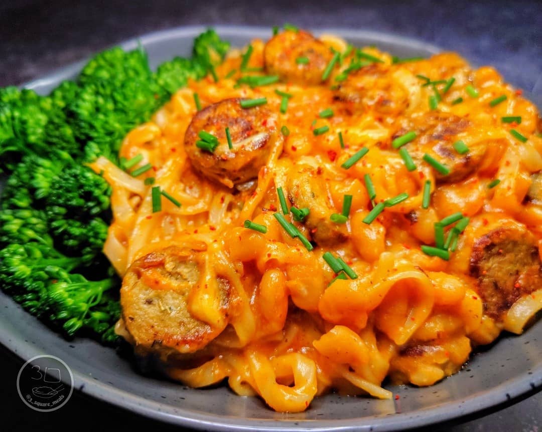 Spagnoli Noodle and Sausage Stir-Fry
