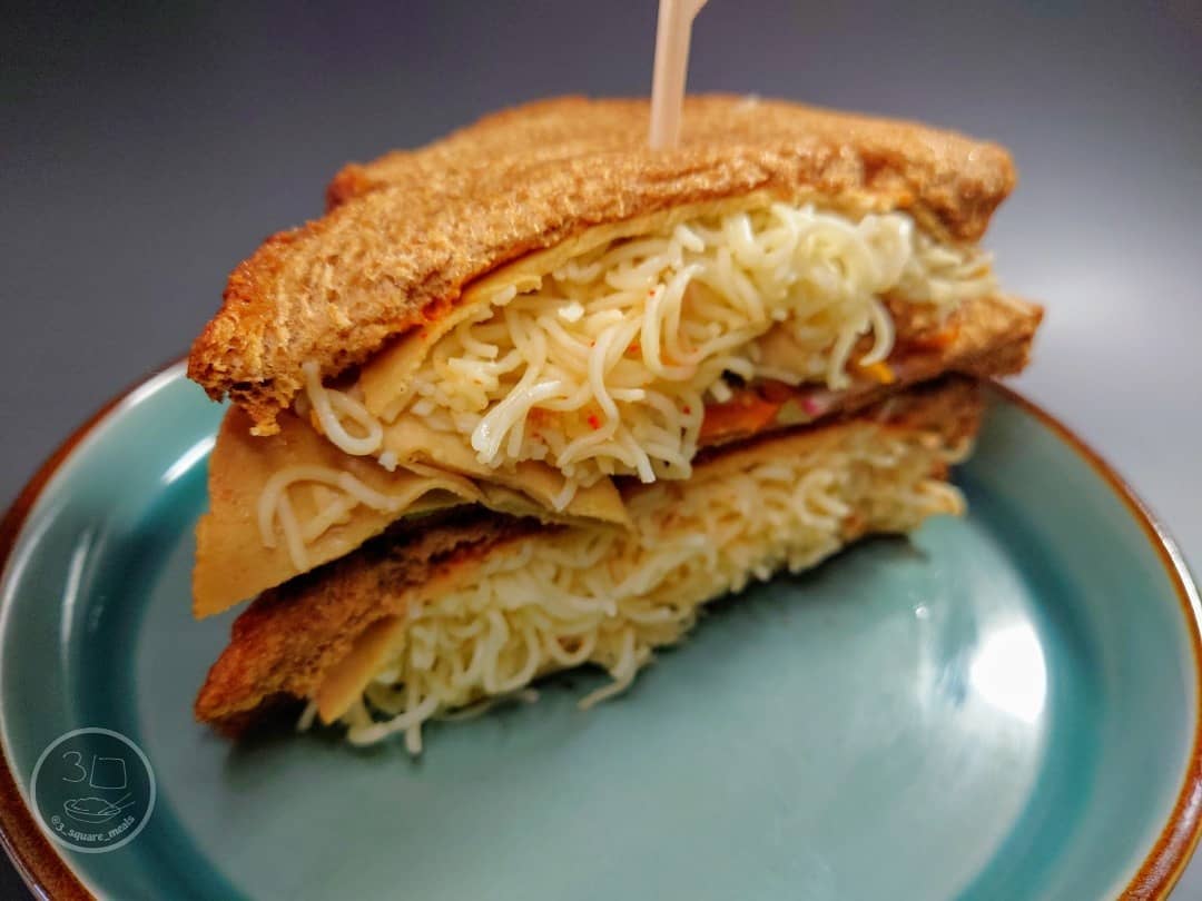 Fried Ramen Noodle Sandwich
