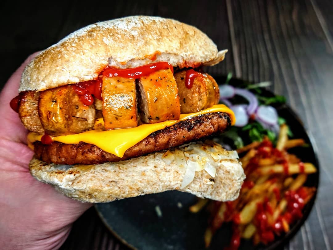 Bender in a Bun Mega Burger