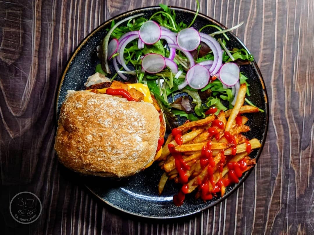Bender in a Bun Mega Burger