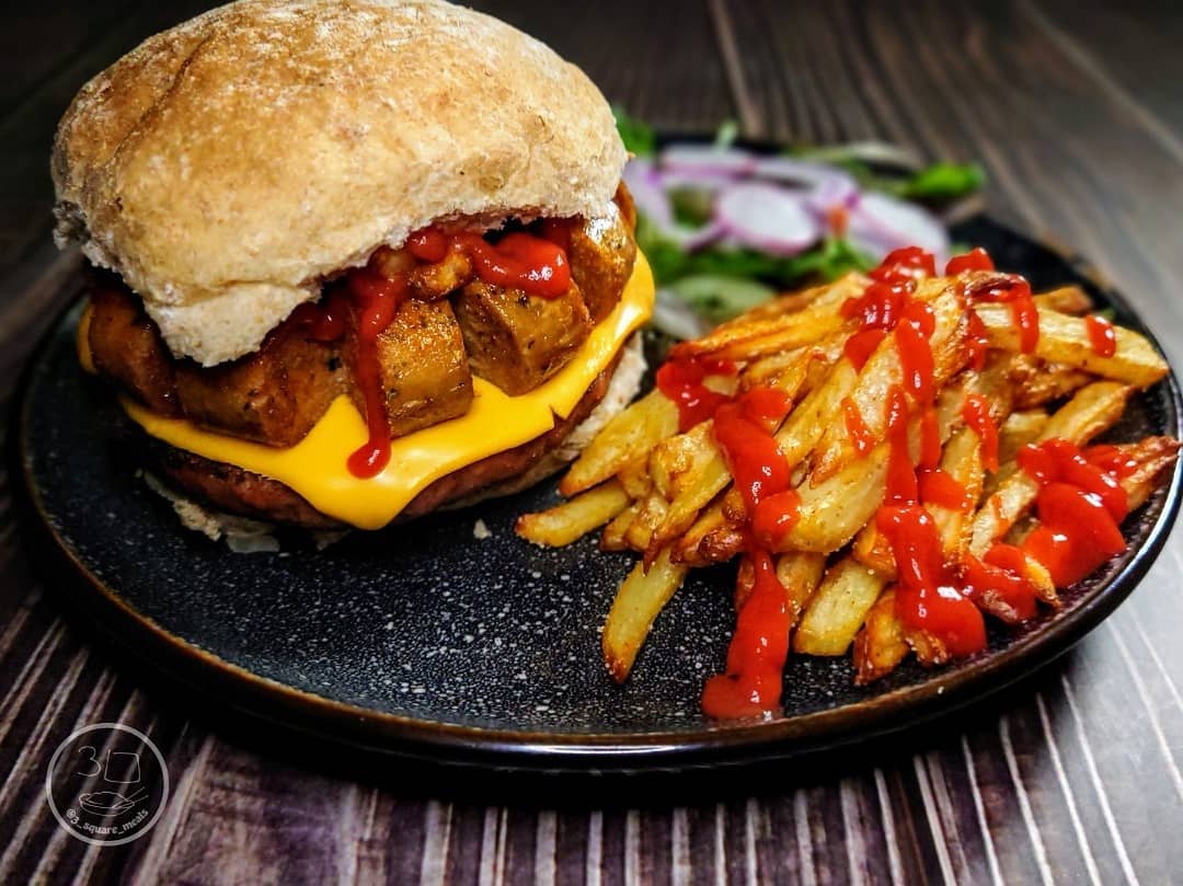Bender in a Bun Mega Burger