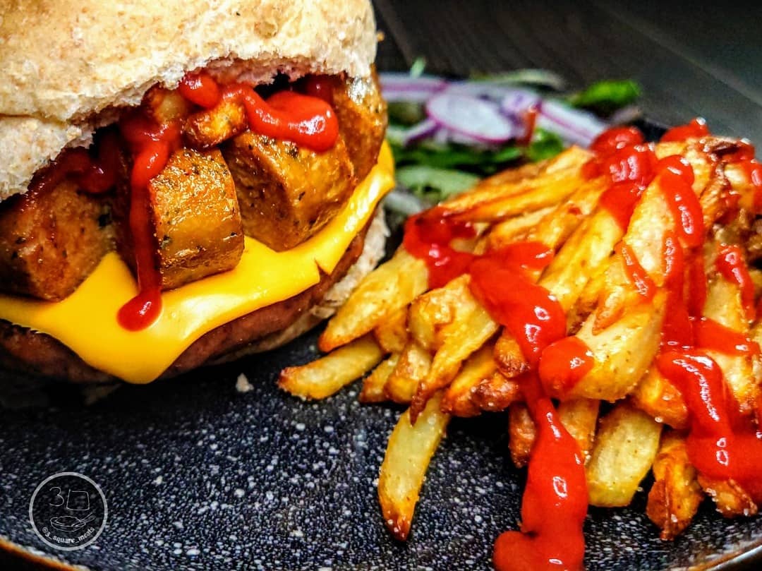 Bender in a Bun Mega Burger