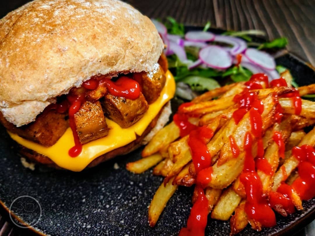 Bender in a Bun Mega Burger