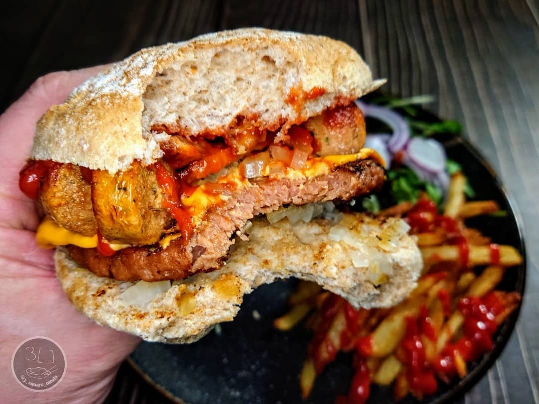 Bender in a Bun Mega Burger