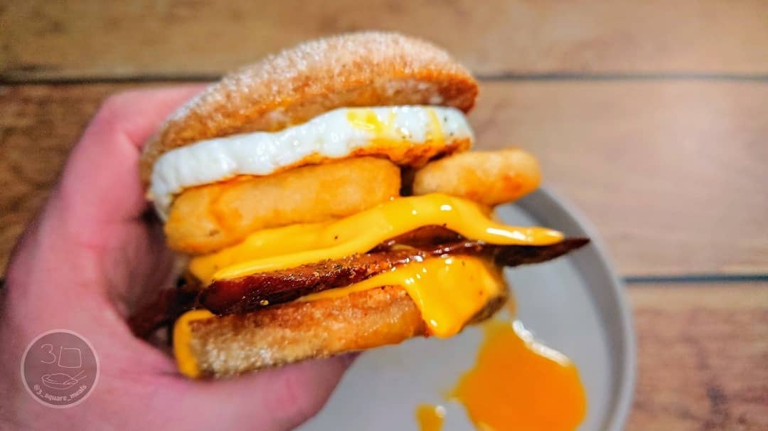 Vegetarian Egg and Sausage Muffin
