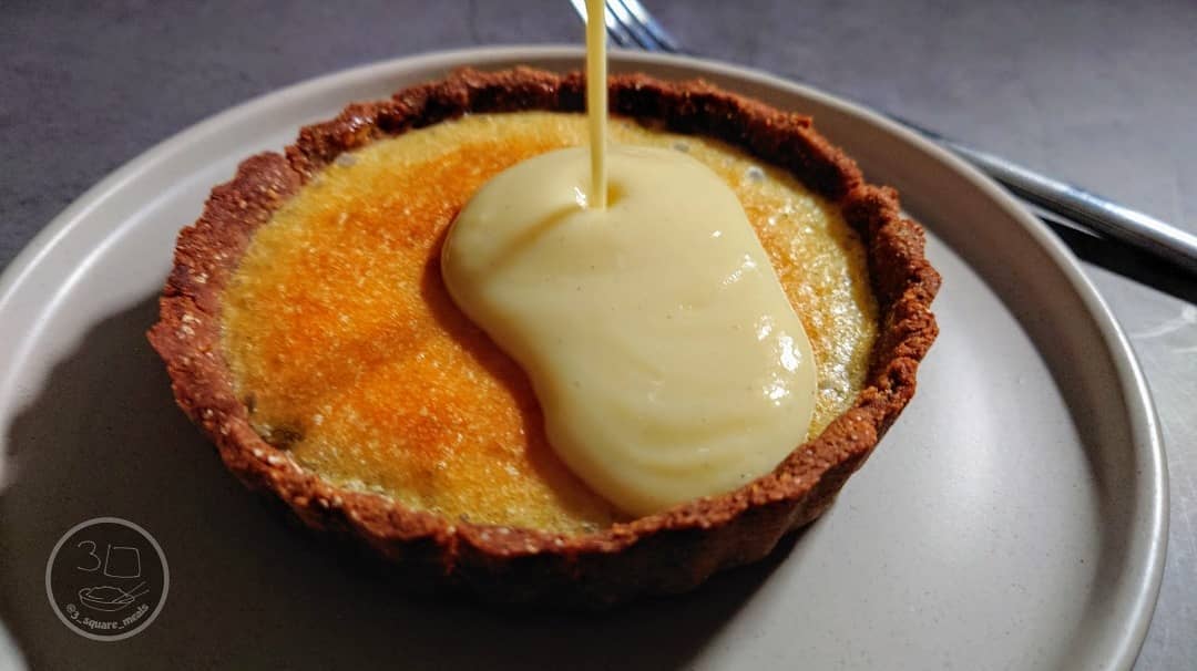 Lemon Bakewell and Custard Breakfast Tart