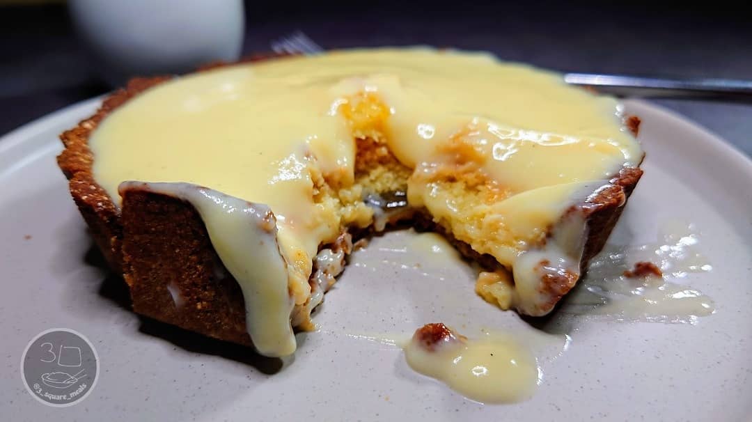 Lemon Bakewell and Custard Breakfast Tart