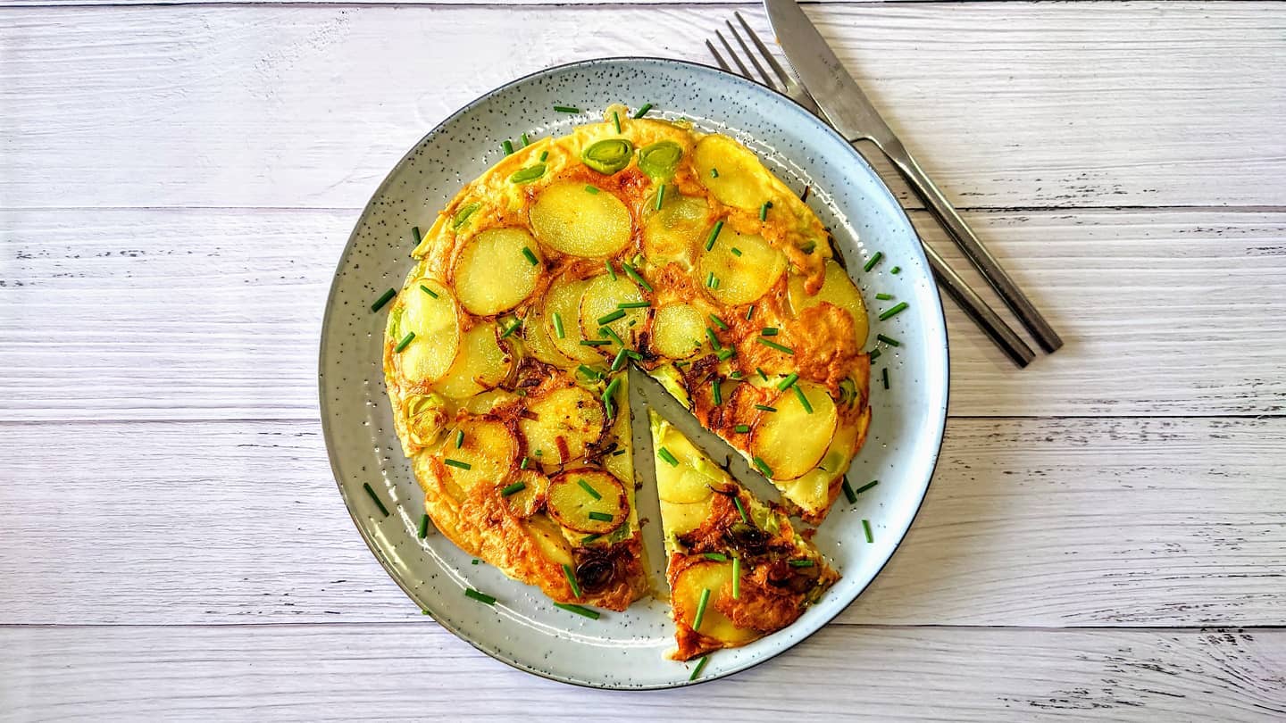 Leek and Potato Omelette