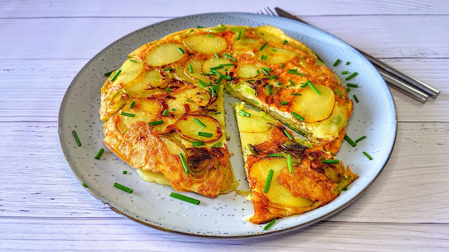 Leek and Potato Omelette