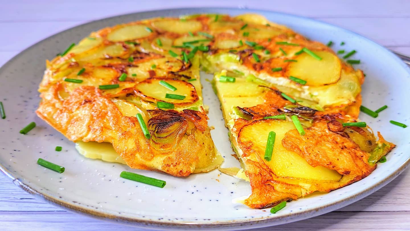 Leek and Potato Omelette