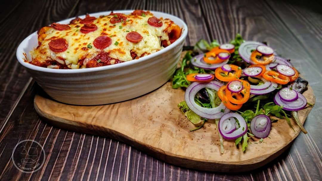 Vegetarian Hunter's Pasta Bake