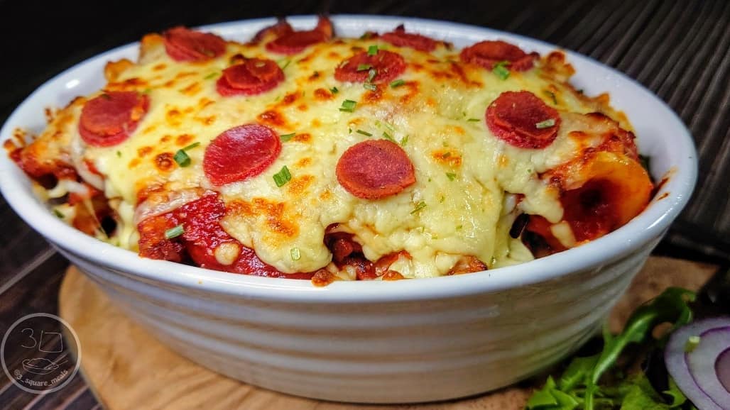 Vegetarian Hunter's Pasta Bake
