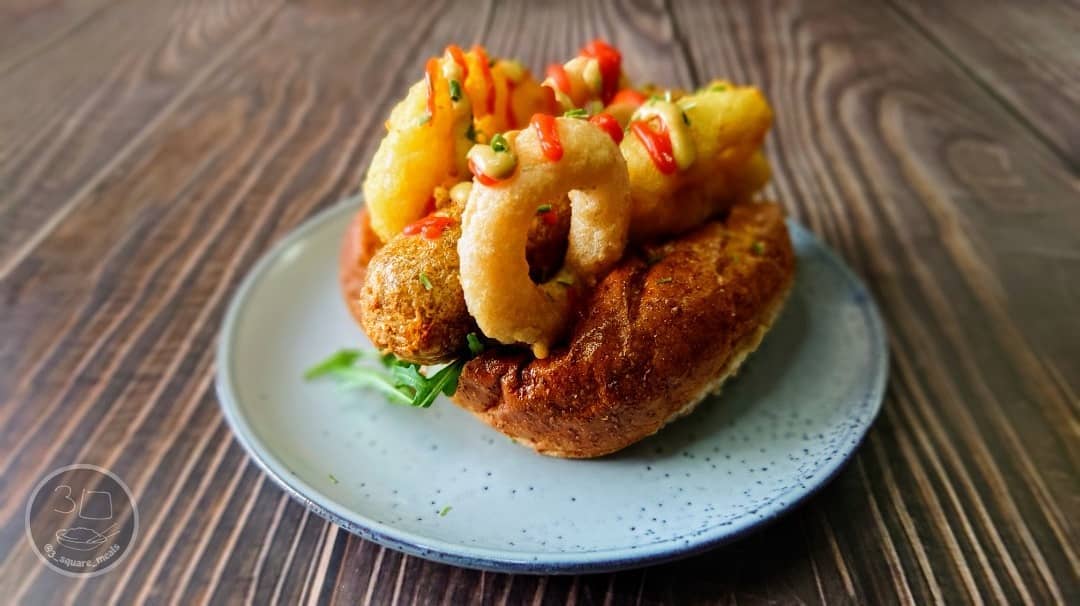 Air-Fried Vegetarian Hot Dog