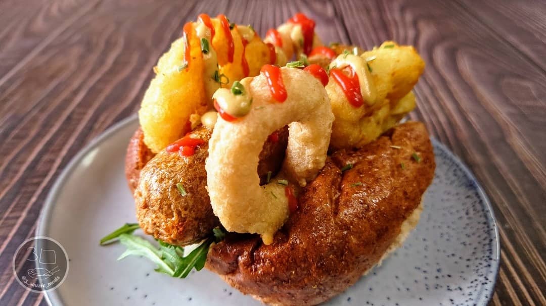 Air-Fried Vegetarian Hot Dog