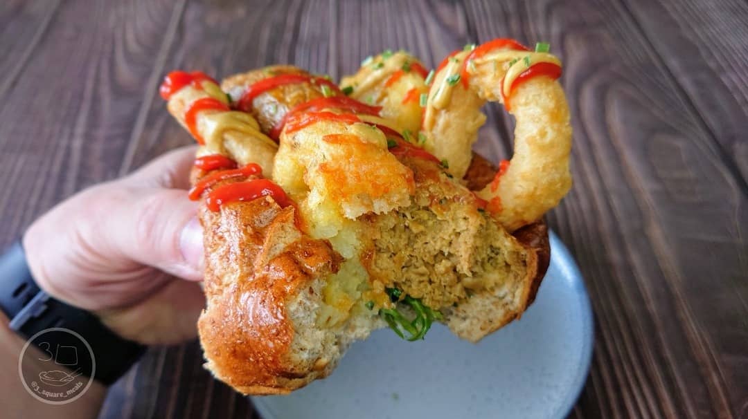 Air-Fried Vegetarian Hot Dog