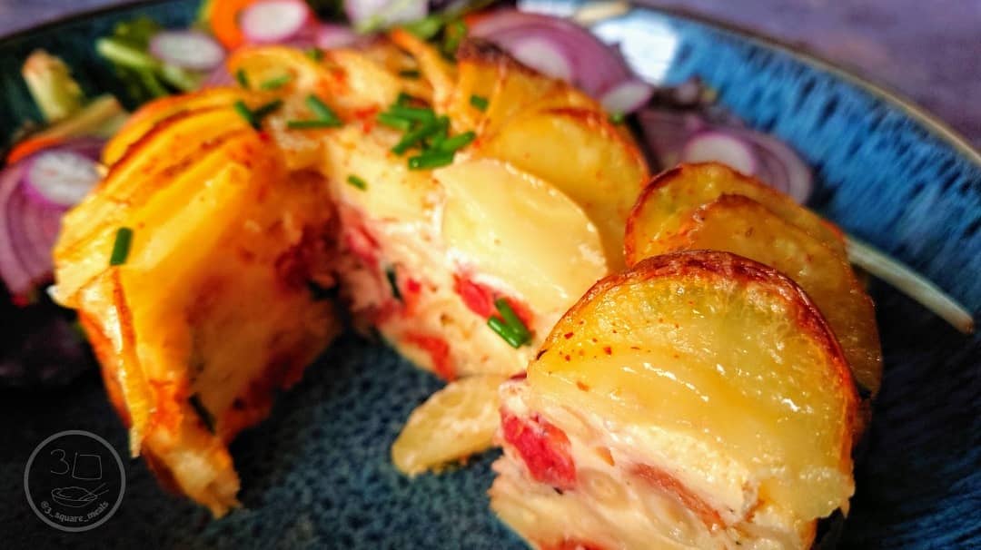 Baked Macaroni Frittata with Vegetables