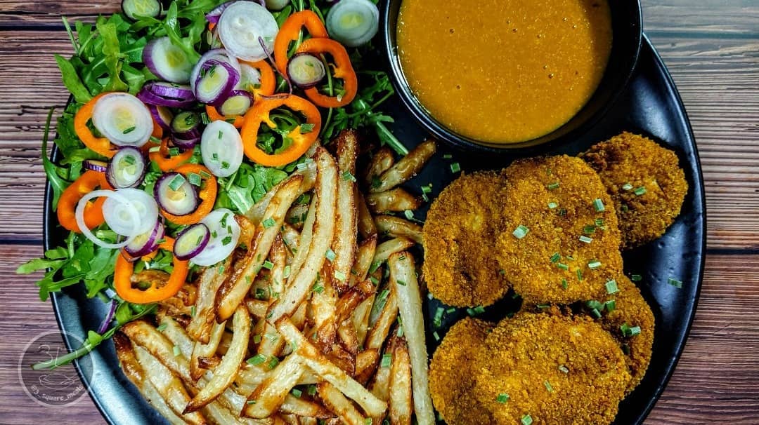 Vegetarian Katsu Nuggets and Fries