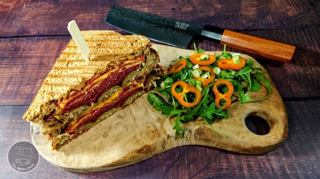 Sausage and Pastrami Toastie