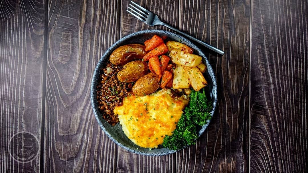 Vegetarian Shepherd's Pie with Vegetables
