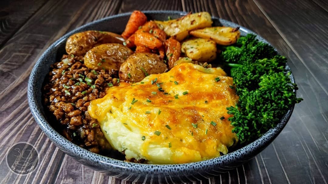 Vegetarian Shepherd's Pie with Vegetables