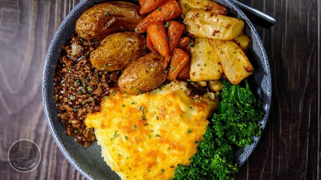 Vegetarian Shepherd's Pie with Vegetables