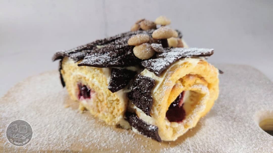 White Forest Yule Log