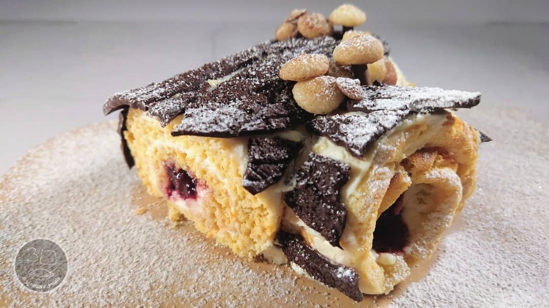 White Forest Yule Log
