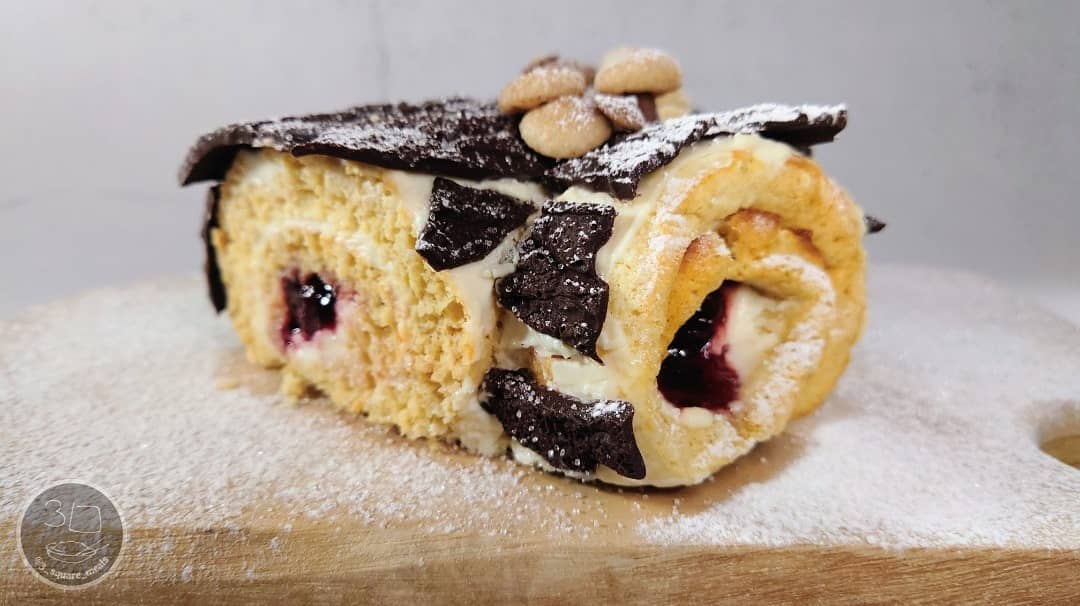 White Forest Yule Log