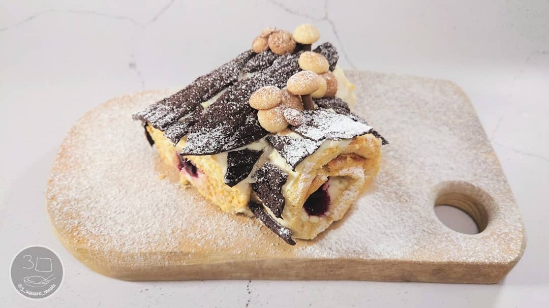 White Forest Yule Log