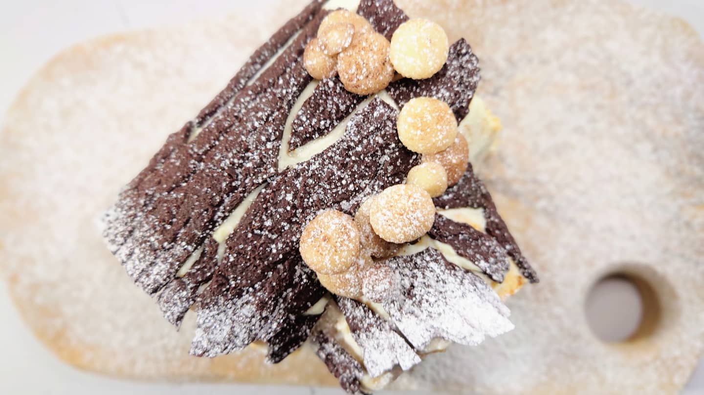 White Forest Yule Log