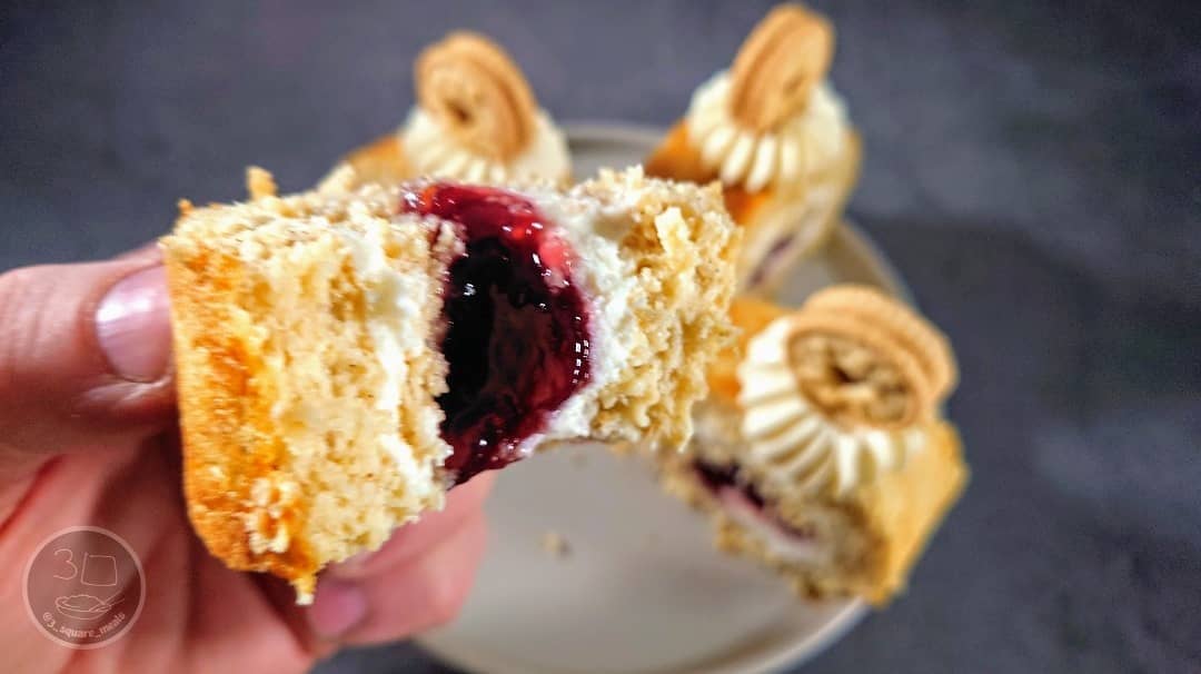 Delicious Jammy Dodger Swiss Roll