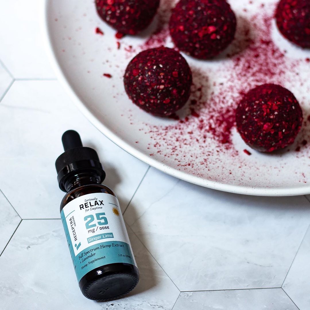 CBD-Infused Raspberry and Beetroot Bliss Balls