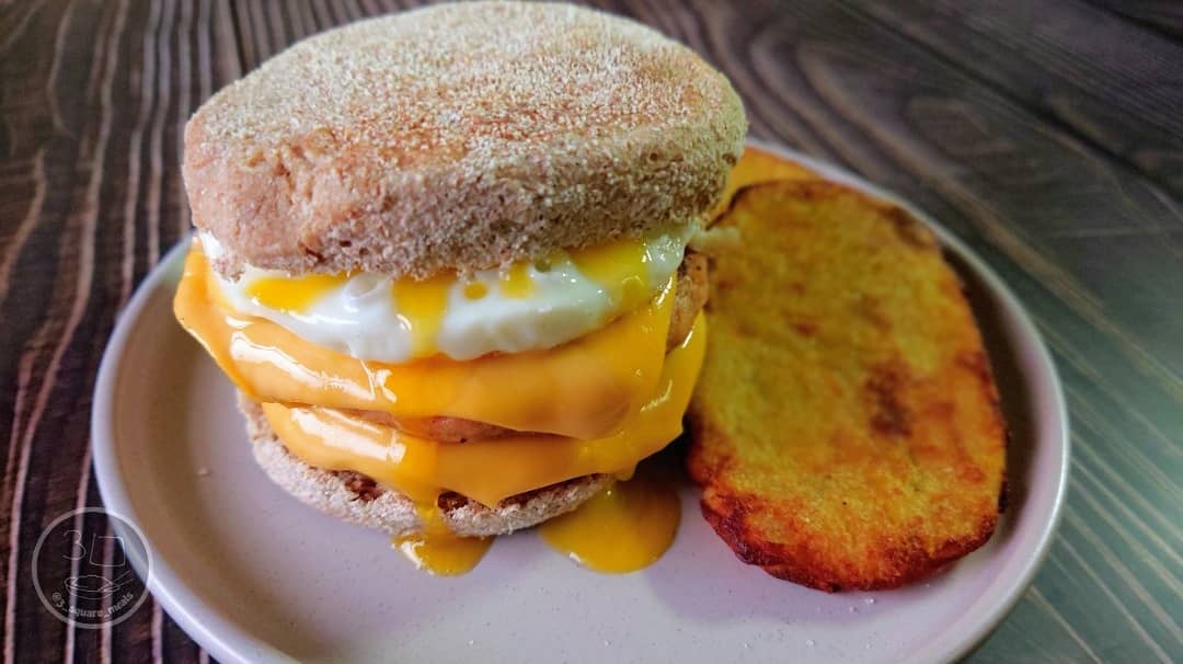 Double Sausage and Egg Mcmuffin Fakeaway