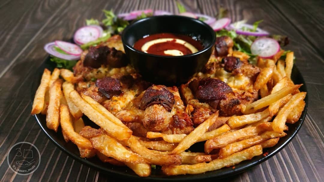 Vegetarian Pigs in Blankets Ring Pizza